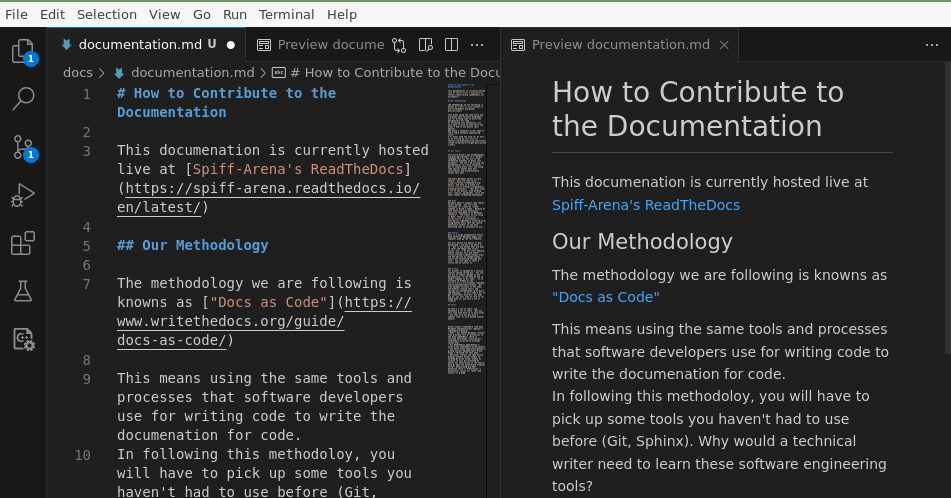 Markdown screenshot