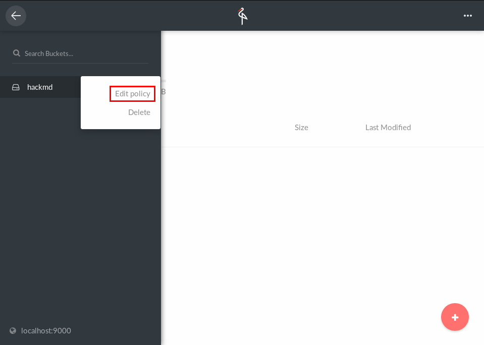 minio edit policy