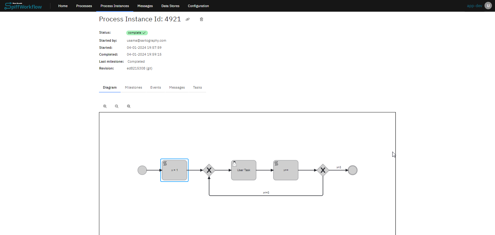 Access process instance